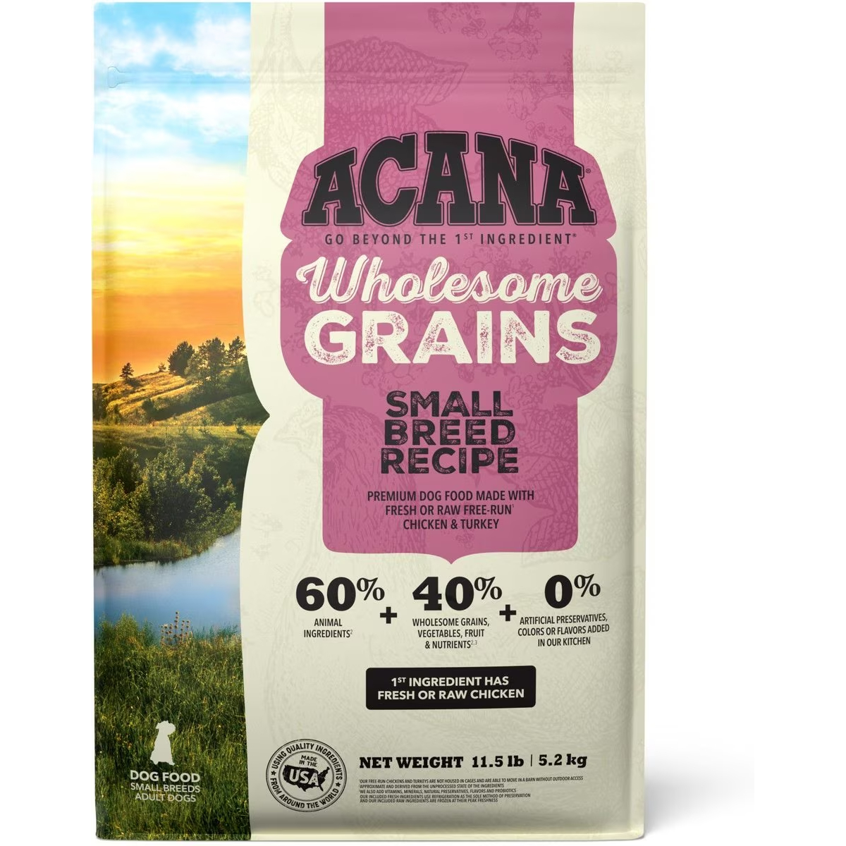 ACANA Wholesome Grains Small Breed Recipe Dry Dog Food