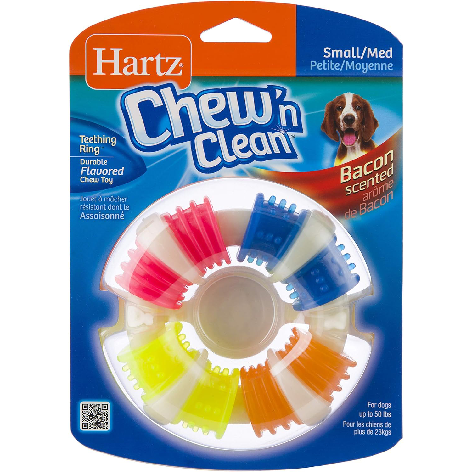 Hartz Chew ‘n Clean Teething Ring Dog Toy