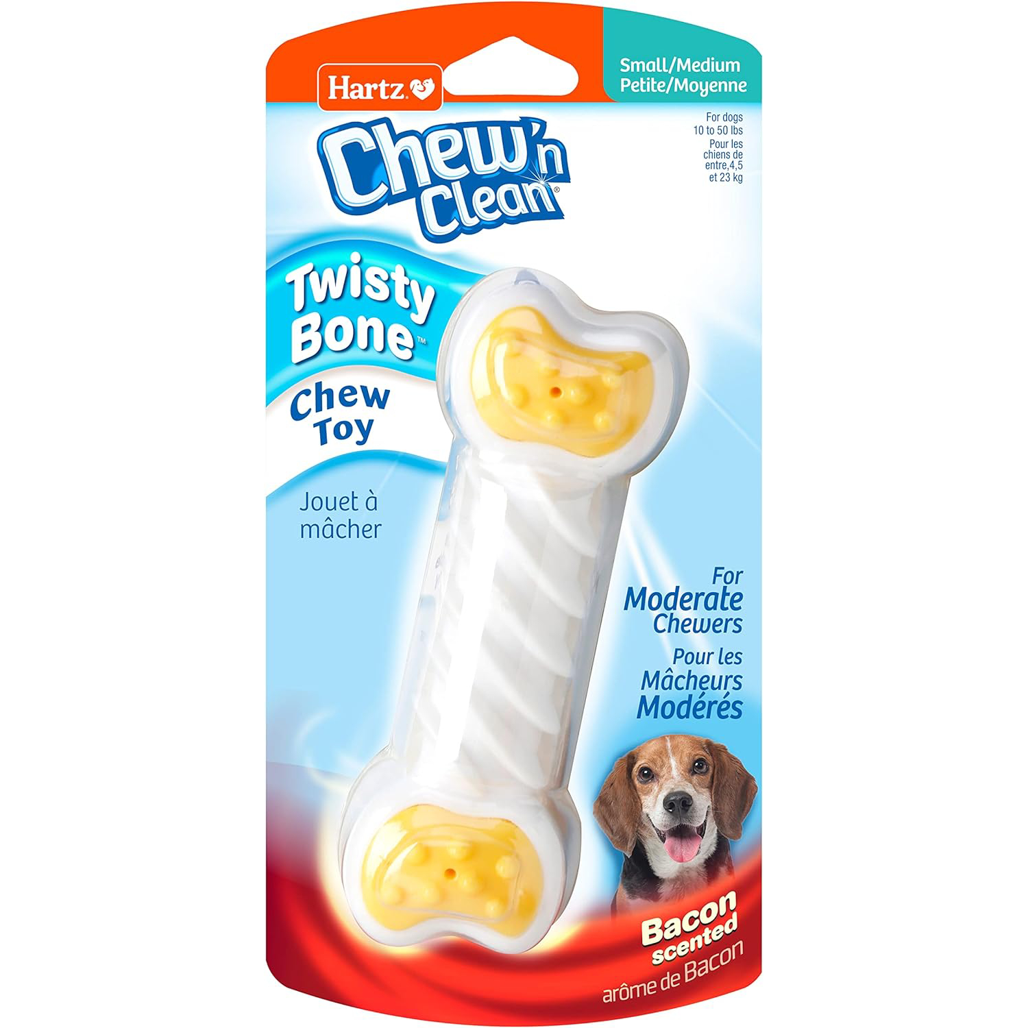 Hartz Chew ‘n Clean Twisty Bone Dog Toy