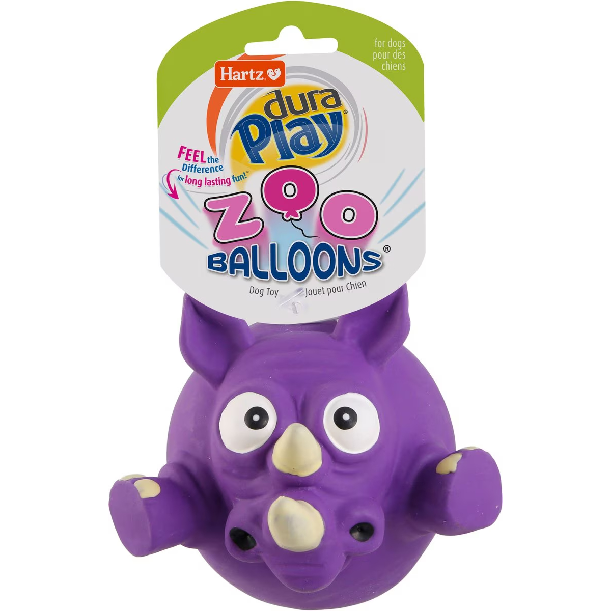 Hartz Zoo Balloons Squeaky Latex Dog Toy