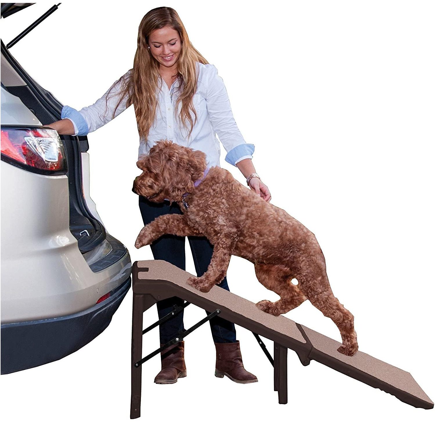 Pet Gear Free Standing Pet Ramp for Cats and Dogs 