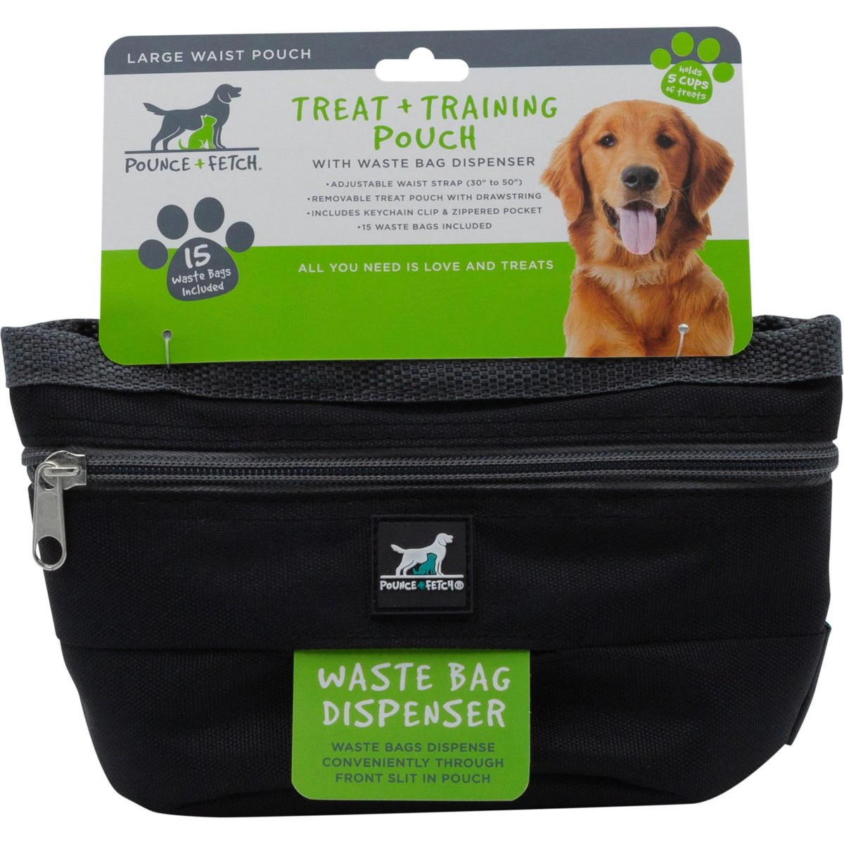 Dog Walking Bag, Waist Pouch With Shoulder Strap. Dog Treat Bag For Training And Dog Walking
