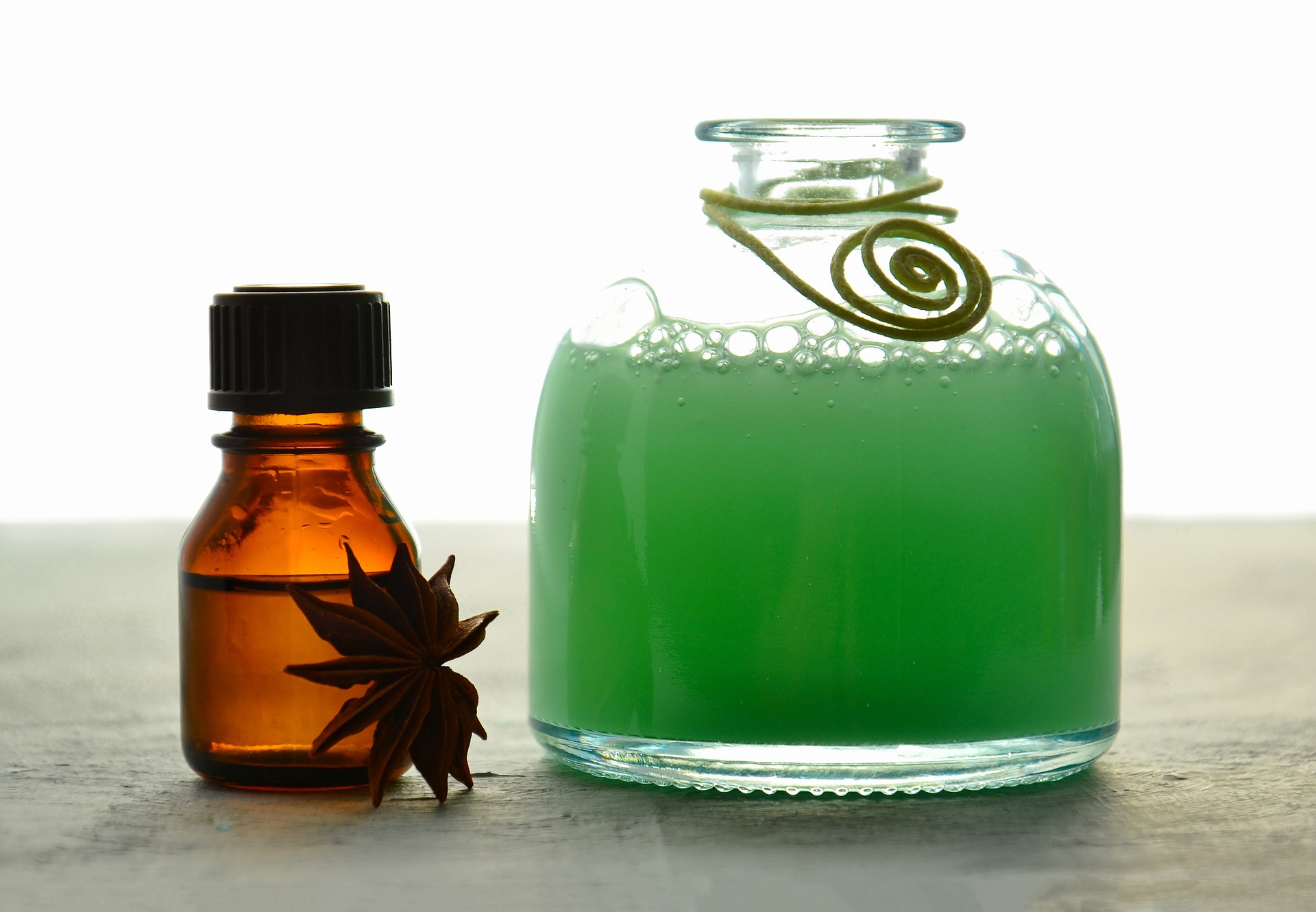 Shampoo in a bottle