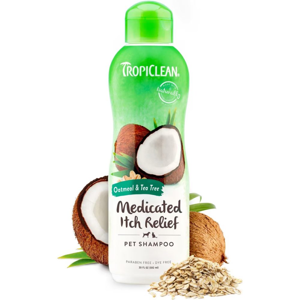 TropiClean Medicated Oatmeal & Tea Tree Dog Shampoo