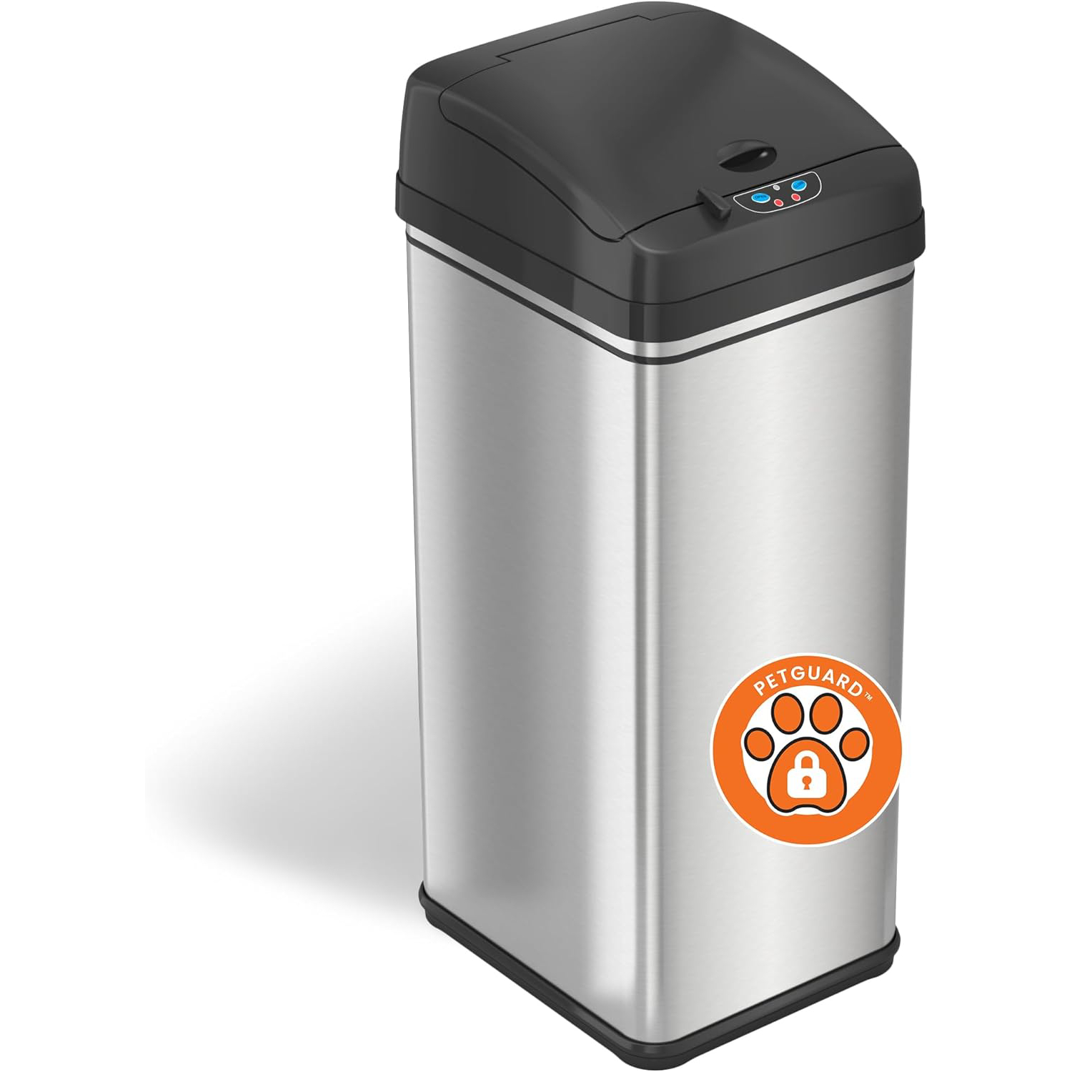 iTouchless 13 Gallon Dog Proof Trash Can with Odor Filter