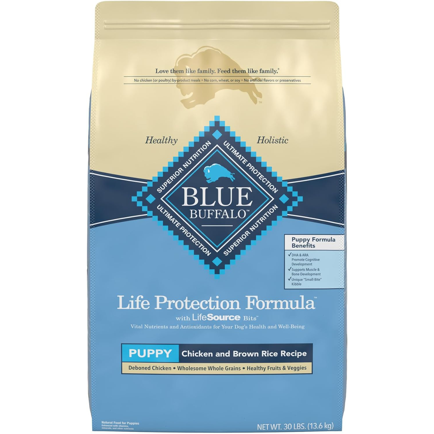 New Project Blue Buffalo Life Protection Formula Natural Puppy Dry Dog Food 