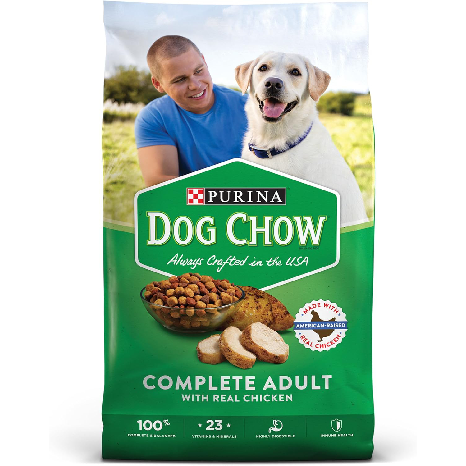 New Project Purina Dog Chow Complete With Real Chicken Adult Dry Dog Food 
