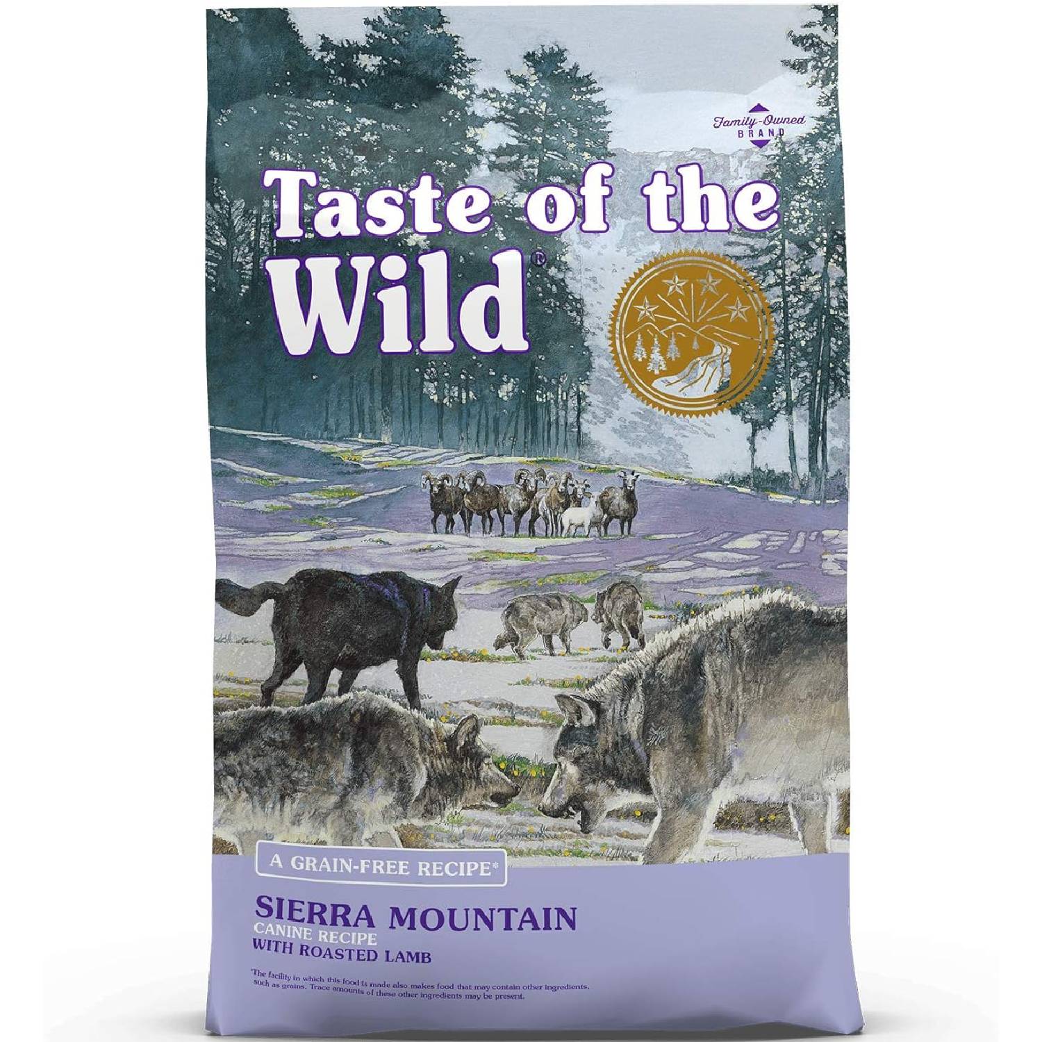 Taste of the Wild Sierra Mountain Grain-Free Canine Recipe with Roasted Lamb Dry Dog Food