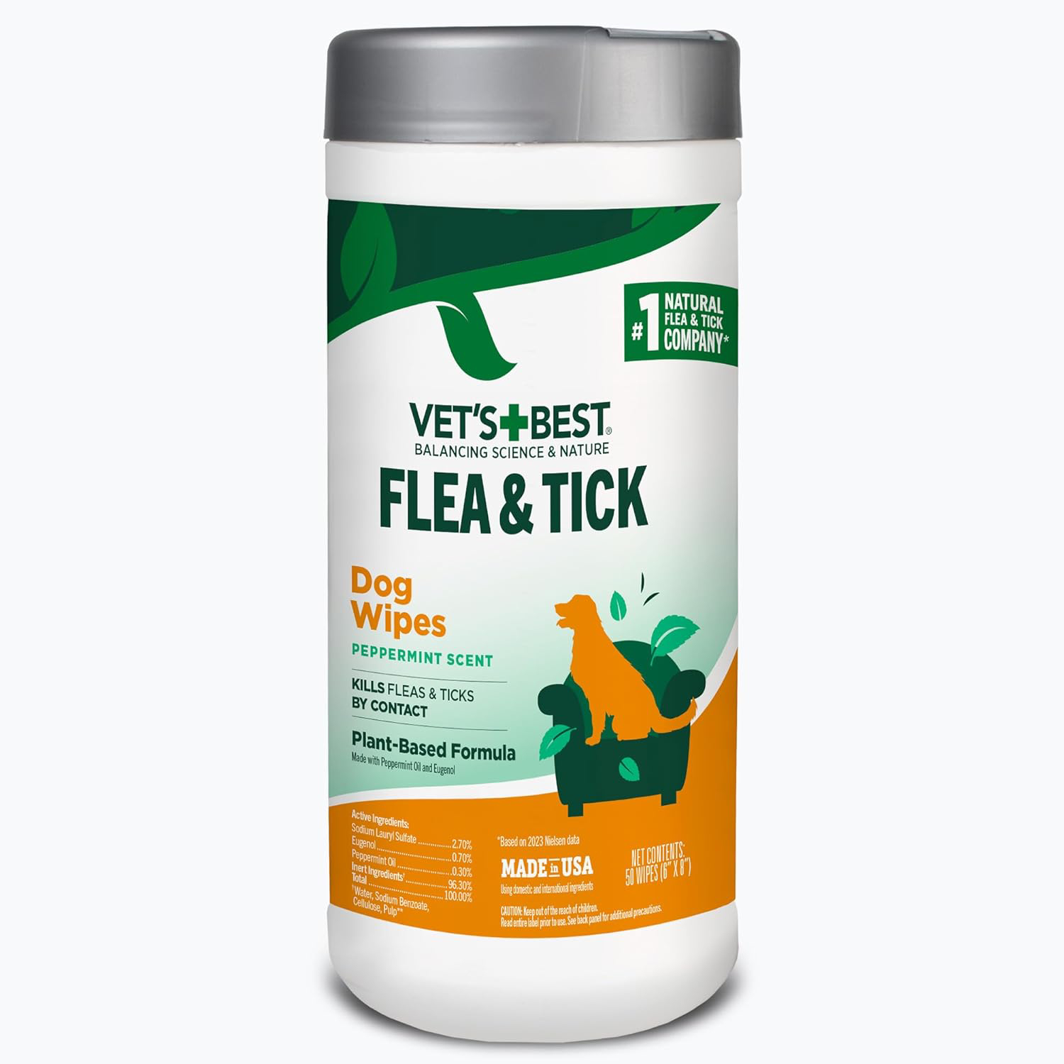 Vet’s Best Flea and Tick Wipes For Dogs
