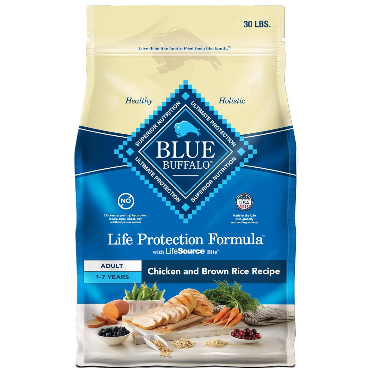 Blue Buffalo Life Protection Formula Adult Chicken & Brown Rice Dry Dog Food