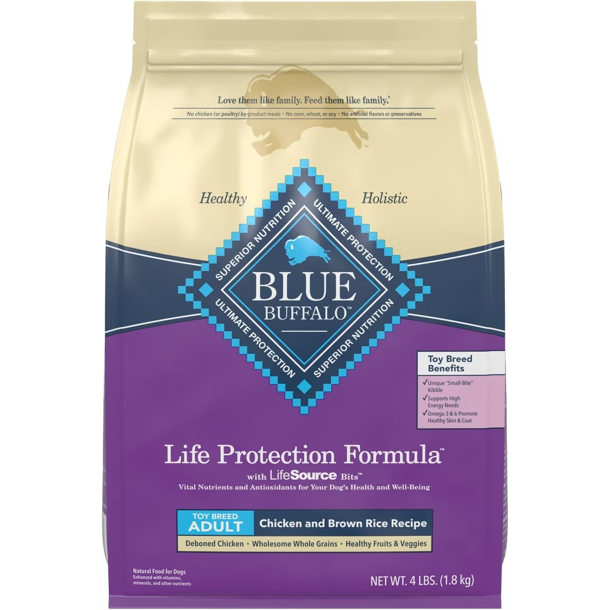 Blue Buffalo Life Protection Formula Toy Breed Adult Chicken & Brown Rice Recipe Dry Dog Food