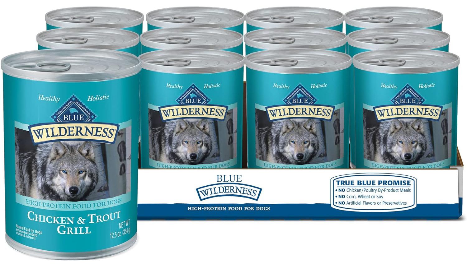 Blue Buffalo Wilderness High Protein, Natural Adult Wet Dog Food 
