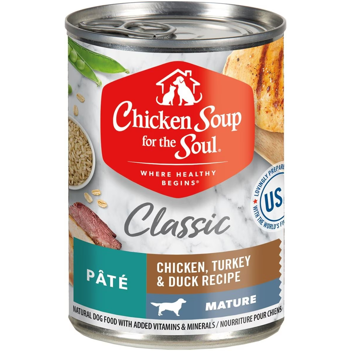 Chicken Soup for the Soul Mature & Senior Chicken, Turkey & Duck Recipe Canned Dog Food