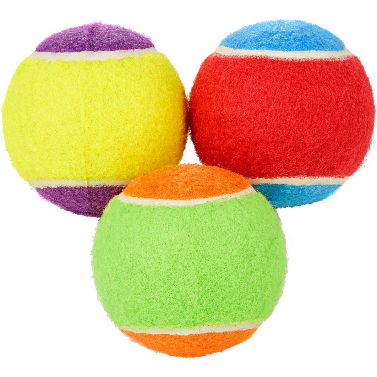 Frisco Colorful Fetch Squeaky Tennis Ball Dog Toy