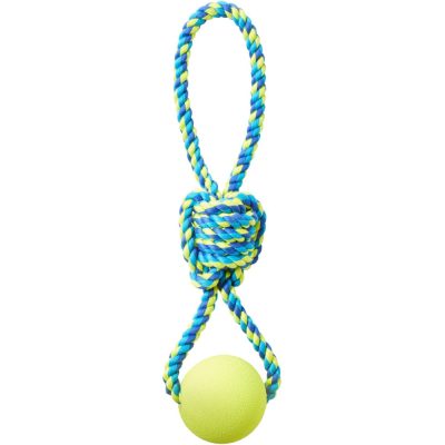 Frisco Rope Squeaking Ball Dog Toy