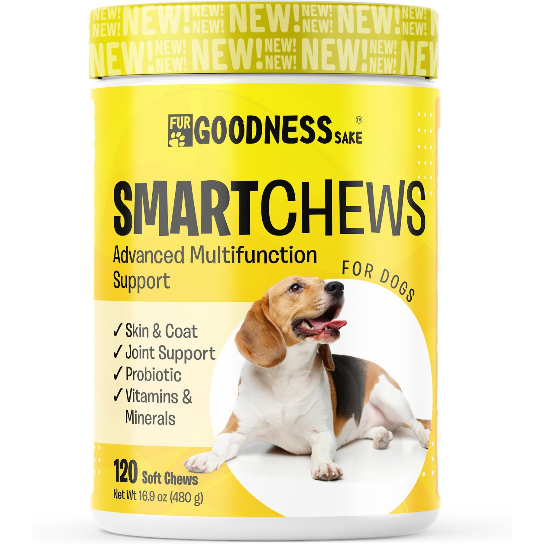 Fur Goodness Sake SmartChews Advanced Multifunction Support Soft Chew Dog Supplement 