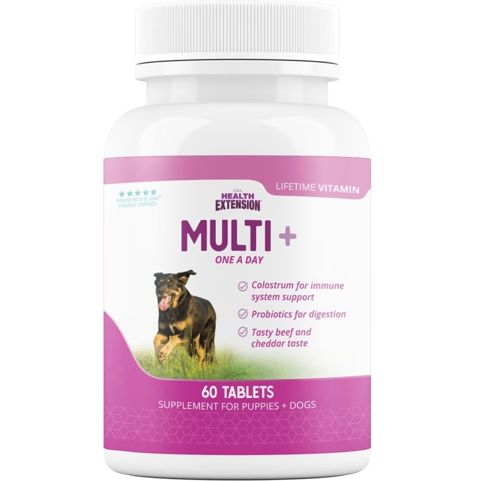 Health Extension Lifetime Vitamins Chewable Dog Tablets 