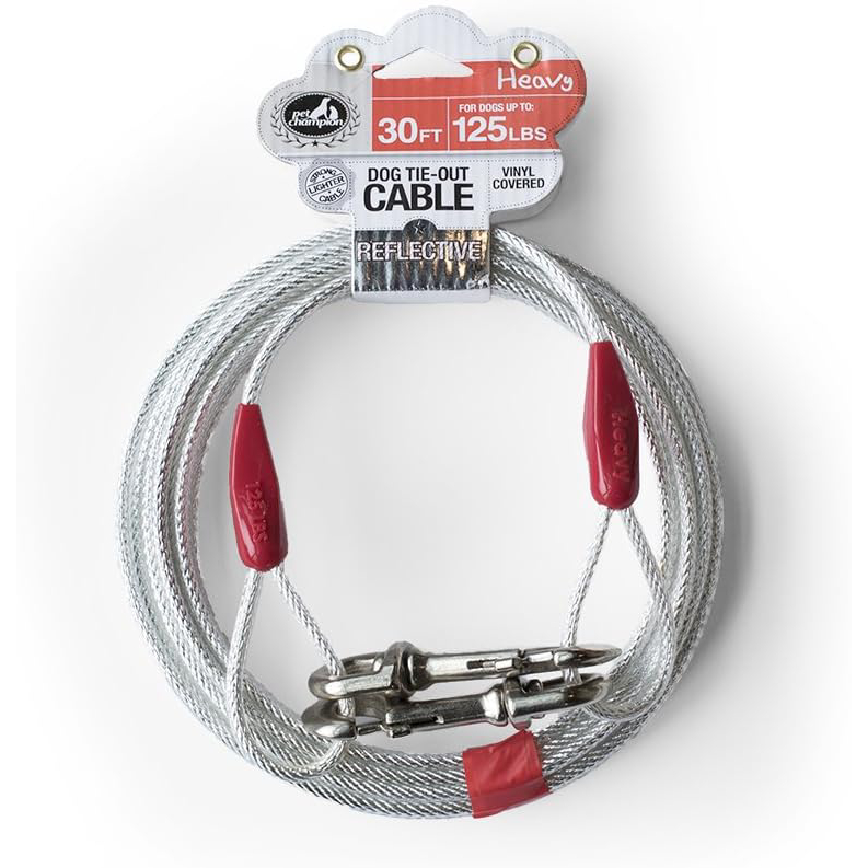 Heavy Reflective Tie Out Cable for Dogs