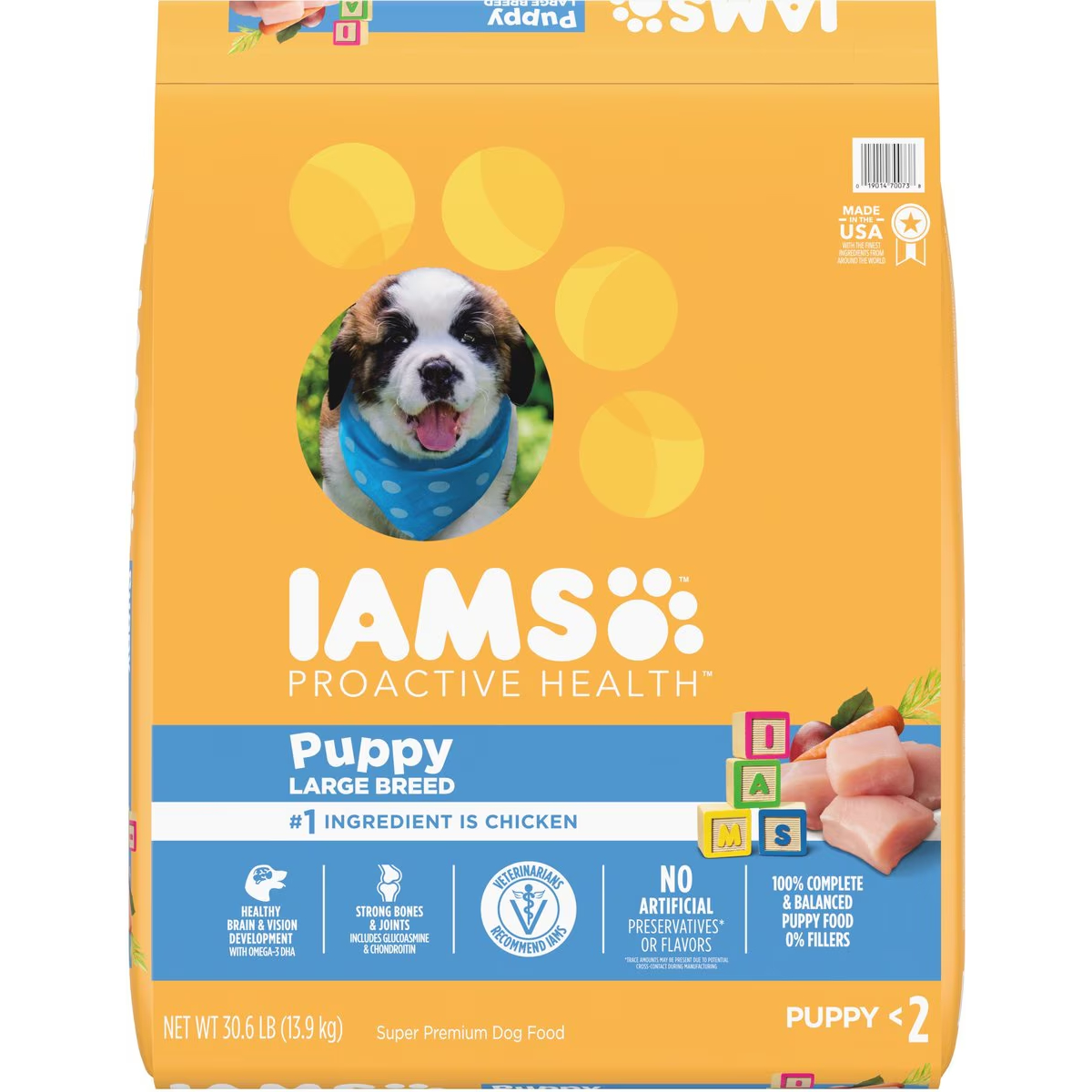 Iams Proactive Health Large Breed Puppy with Real Chicken Dry Dog Food 