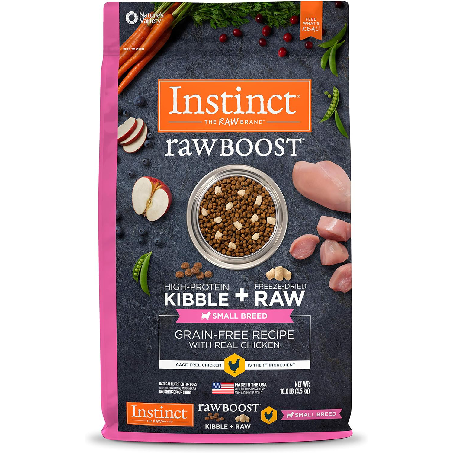 Instinct Raw Boost Small Breed Adult Grain-Free Real Chicken Recipe Dry Dog Food