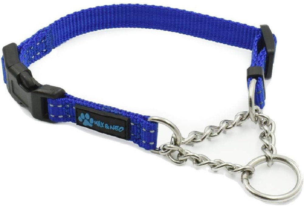 Max and Neo Stainless Steel Chain Martingale Collar 