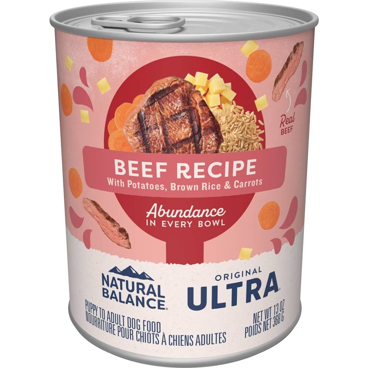 Natural Balance Ultra Premium Beef Canned Dog Food new