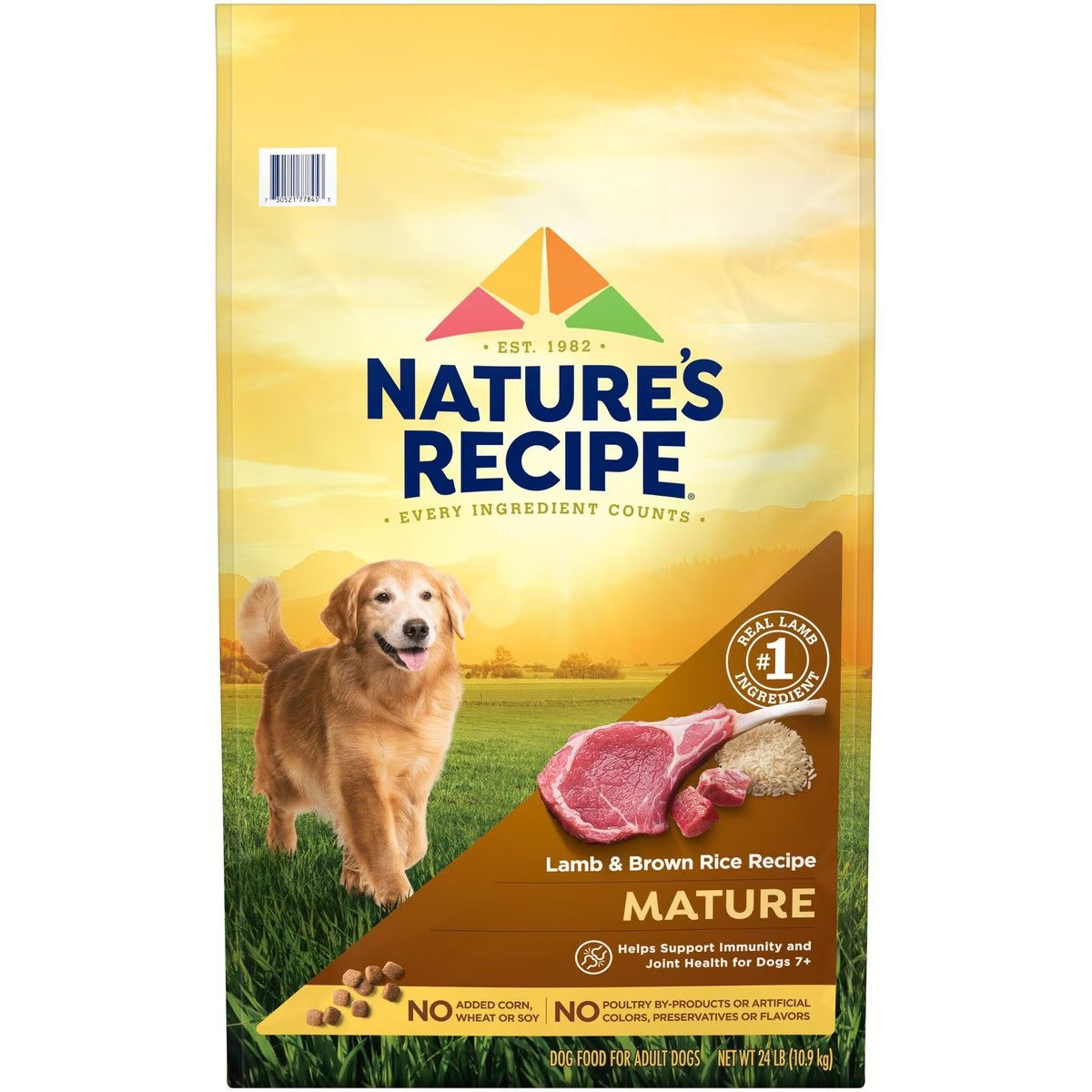 Nature_s Recipe Mature Lamb & Rice Recipe Dry Dog Food New