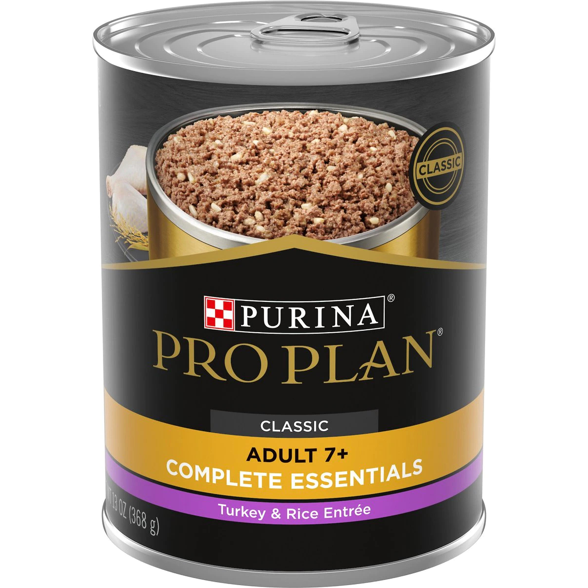 New Project Purina Pro Plan Adult 7+ Complete Essentials Turkey & Rice Entree Wet Dog Food 