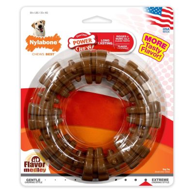 Nylabone Textured Ring Dog Chew Toy