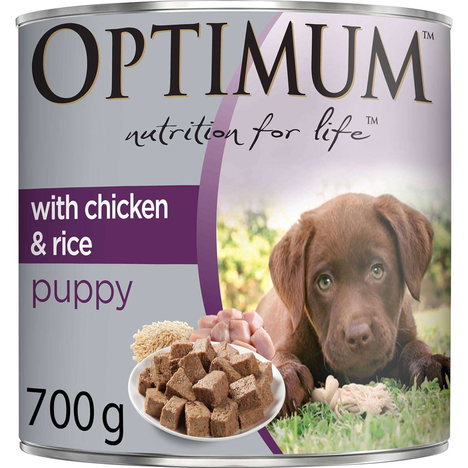 OPTIMUM DOG Puppy Chicken and Rice Wet Dog Food 