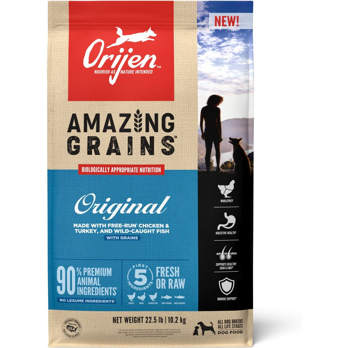 ORIJEN Amazing Grains Original Dog Food