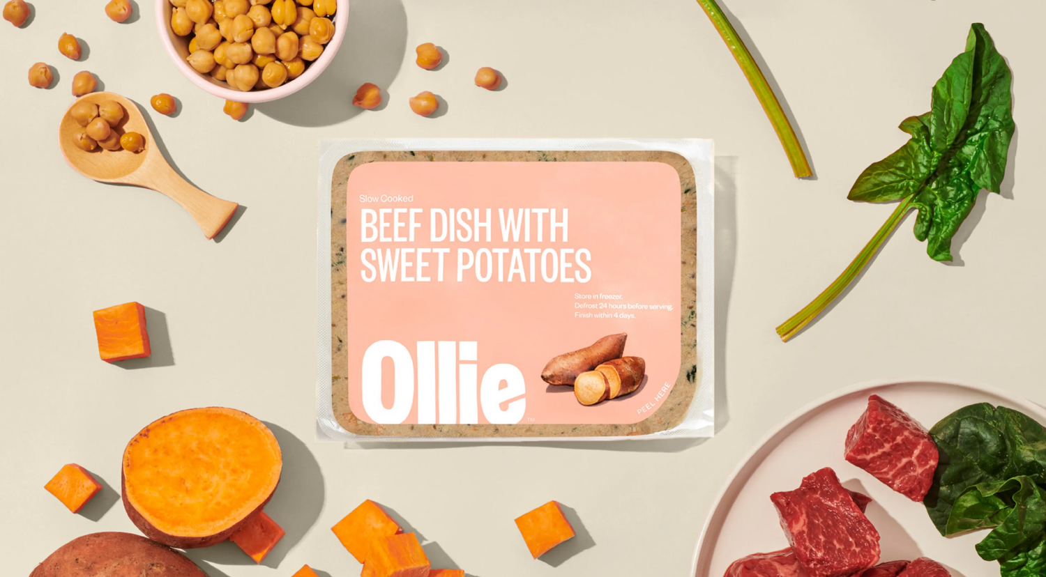 Ollie Fresh Beef Dish With Sweet Potatoes