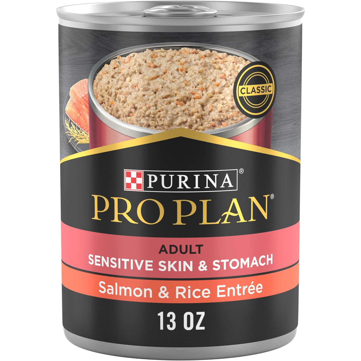 PRO PLAN Adult Sensitive Stomach and Skin Salmon and Rice Wet Dog Food 