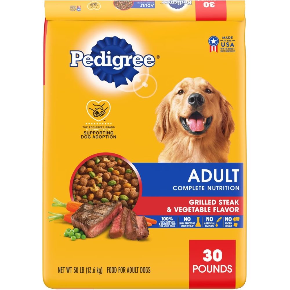 Pedigree Complete Nutrition Grilled Steak & Vegetable Flavor Dog Kibble Adult Dry Dog Food