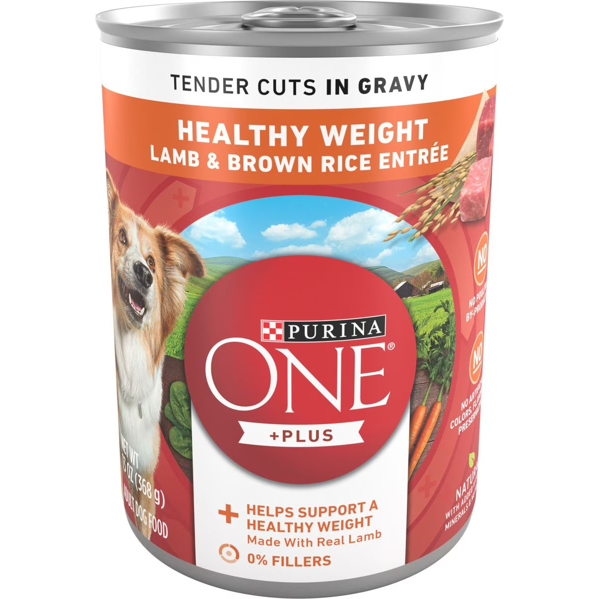 Purina ONE +Plus Adult Tender Cuts in Gravy Healthy Weight Lamb & Brown Rice Entree Canned Dog Food New
