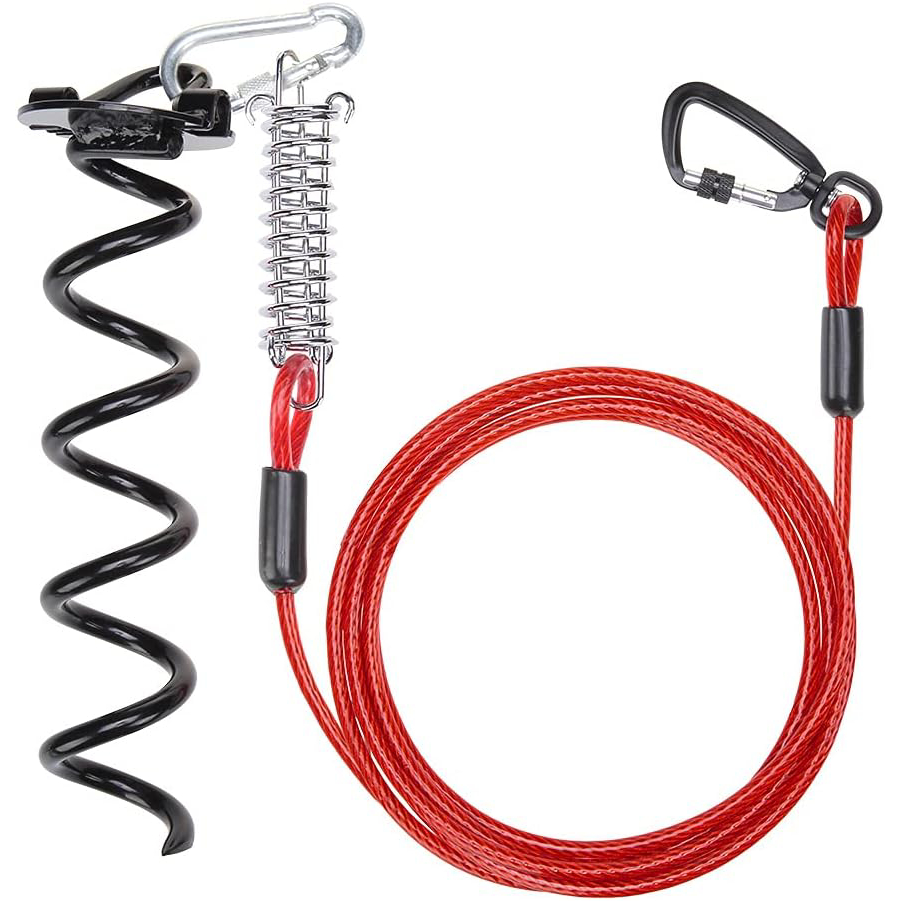 SCENEREAL Dog Tie Out Cable and Stake