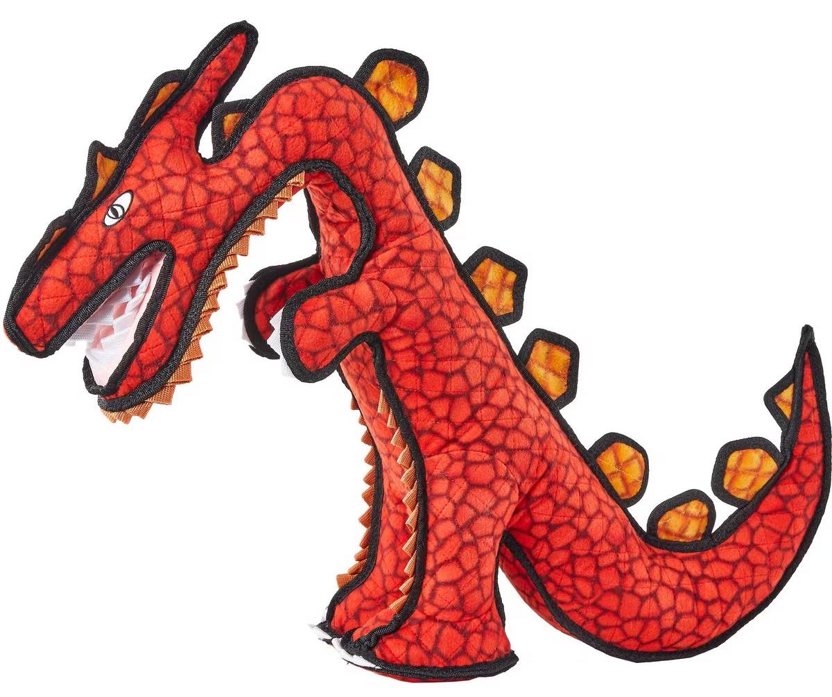 Tuffy’s Destructosaurus Squeaky Plush Toy