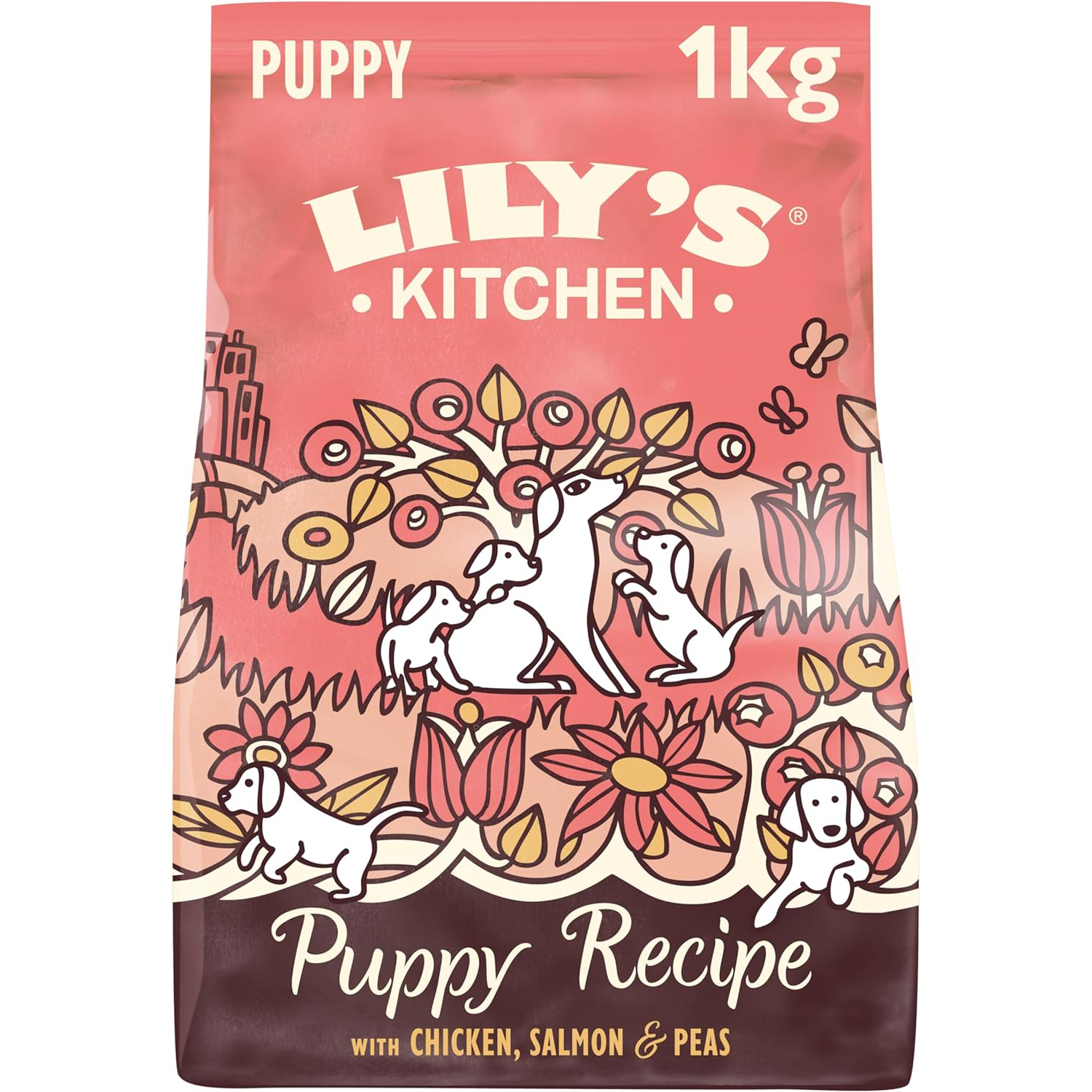 baycheers Lily's Kitchen Puppy Recipe Chicken & Salmon Natural Grain Free Complete Dry Dog Food