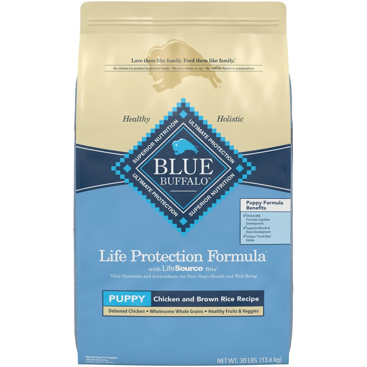 Blue Buffalo Life Protection Formula Puppy Chicken & Brown Rice Recipe Dry Dog Food