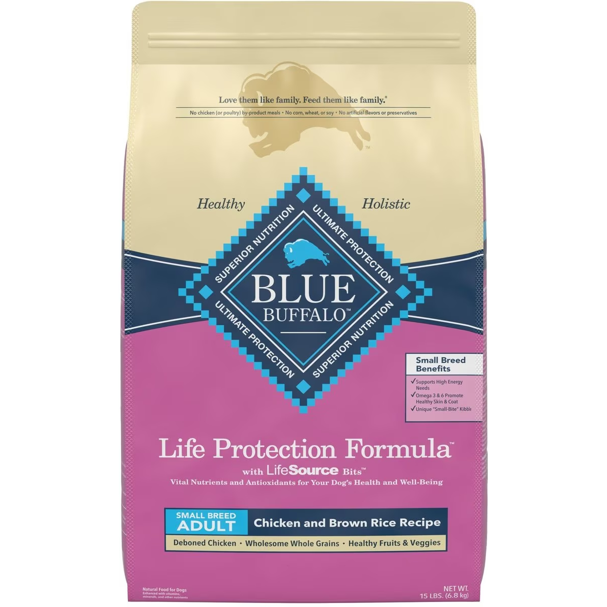 Blue Buffalo Life Protection Formula Small Breed Adult Chicken & Brown Rice Recipe Dry Dog Food