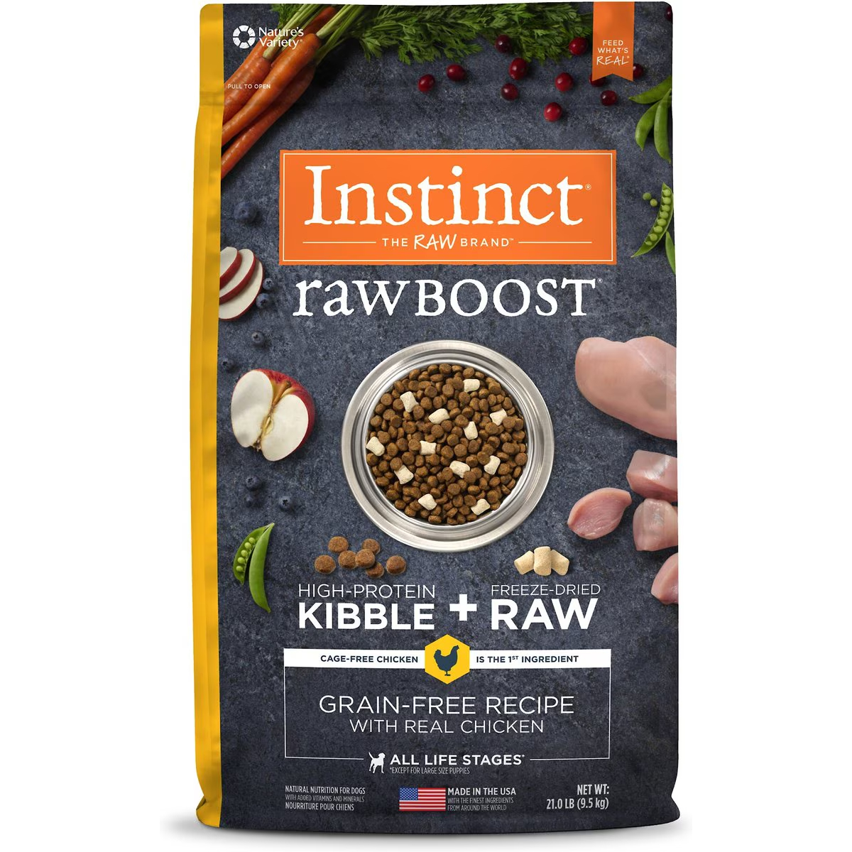 Instinct Raw Boost Adult Grain-Free Real Chicken Recipe Dry Dog Food
