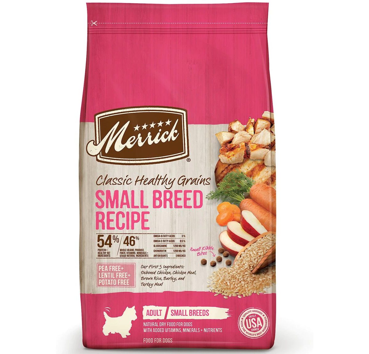 New Project Merrick Classic Healthy Grains Small Breed Recipe Adult Dry Dog Food