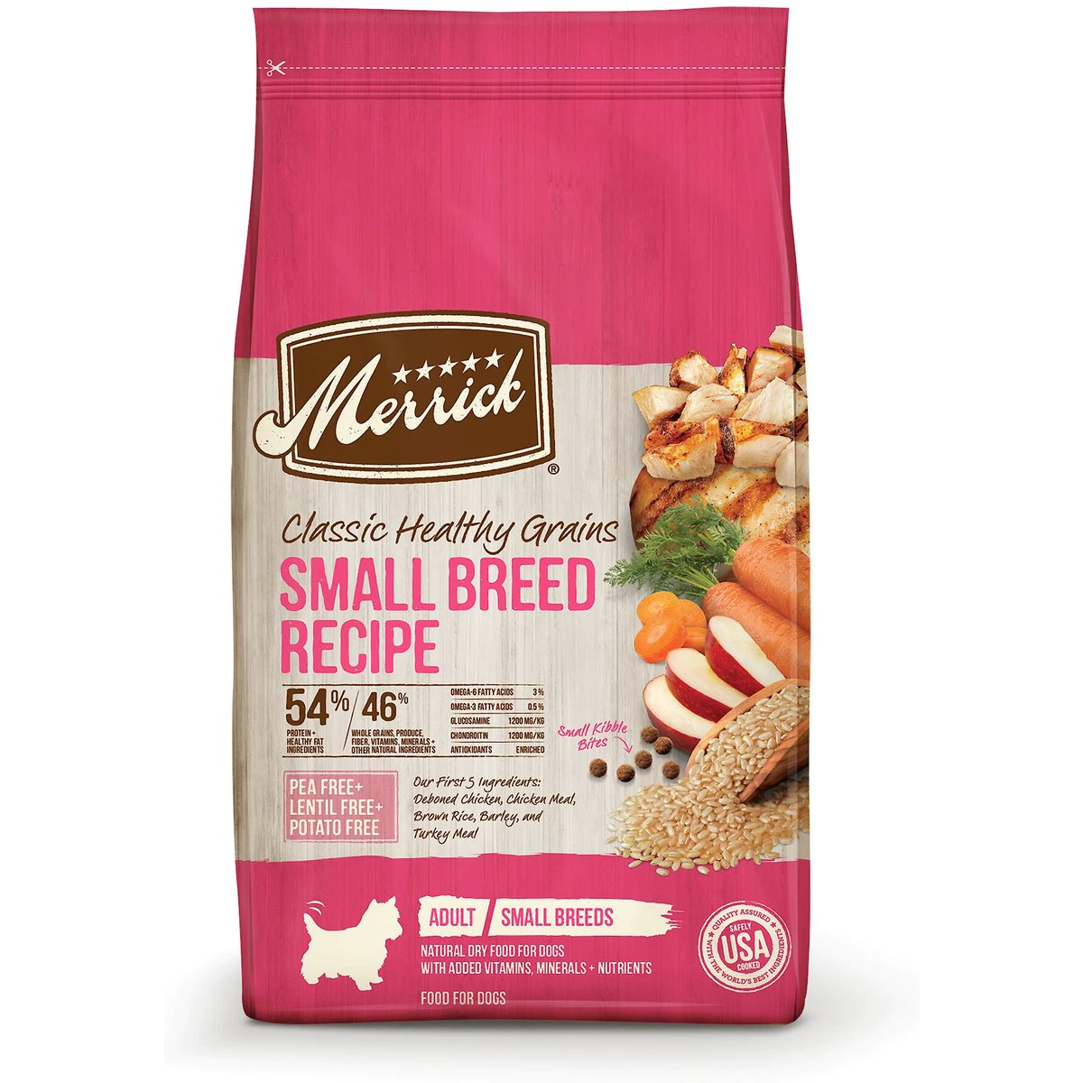 New Project Merrick Classic Healthy Grains Small Breed Recipe Adult Dry Dog Food 