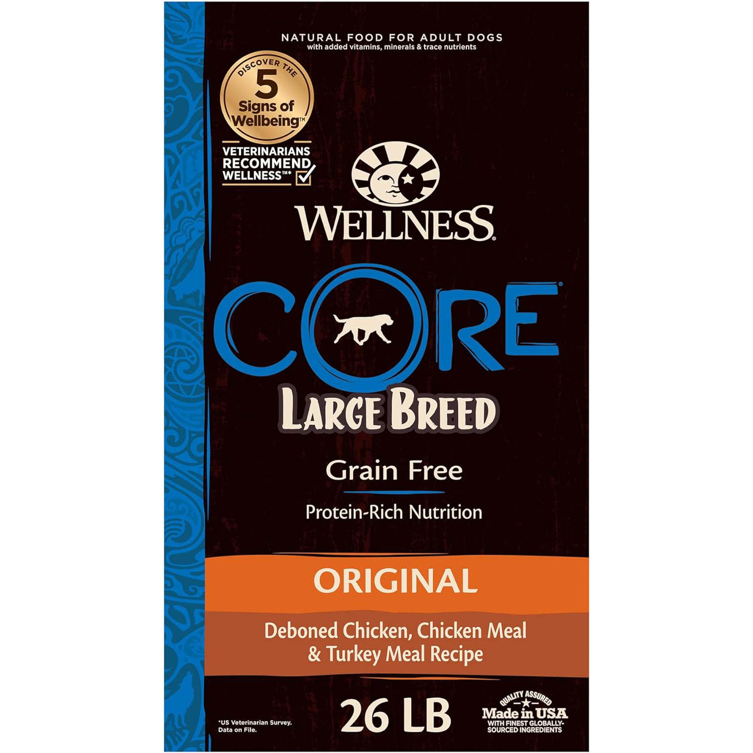 New Project Wellness Natural Pet Food CORE Grain-Free High-Protein Large Breed Adult Dry Dog Food 