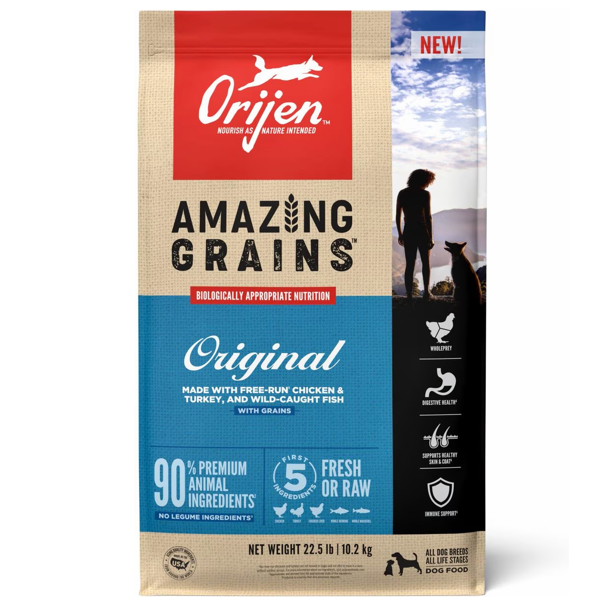ORIJEN Amazing Grains Original Dry Dog Food