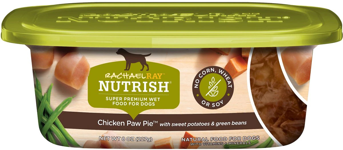 Rachael Ray Nutrish Natural Chicken Paw Pie Natural Wet Dog Food 