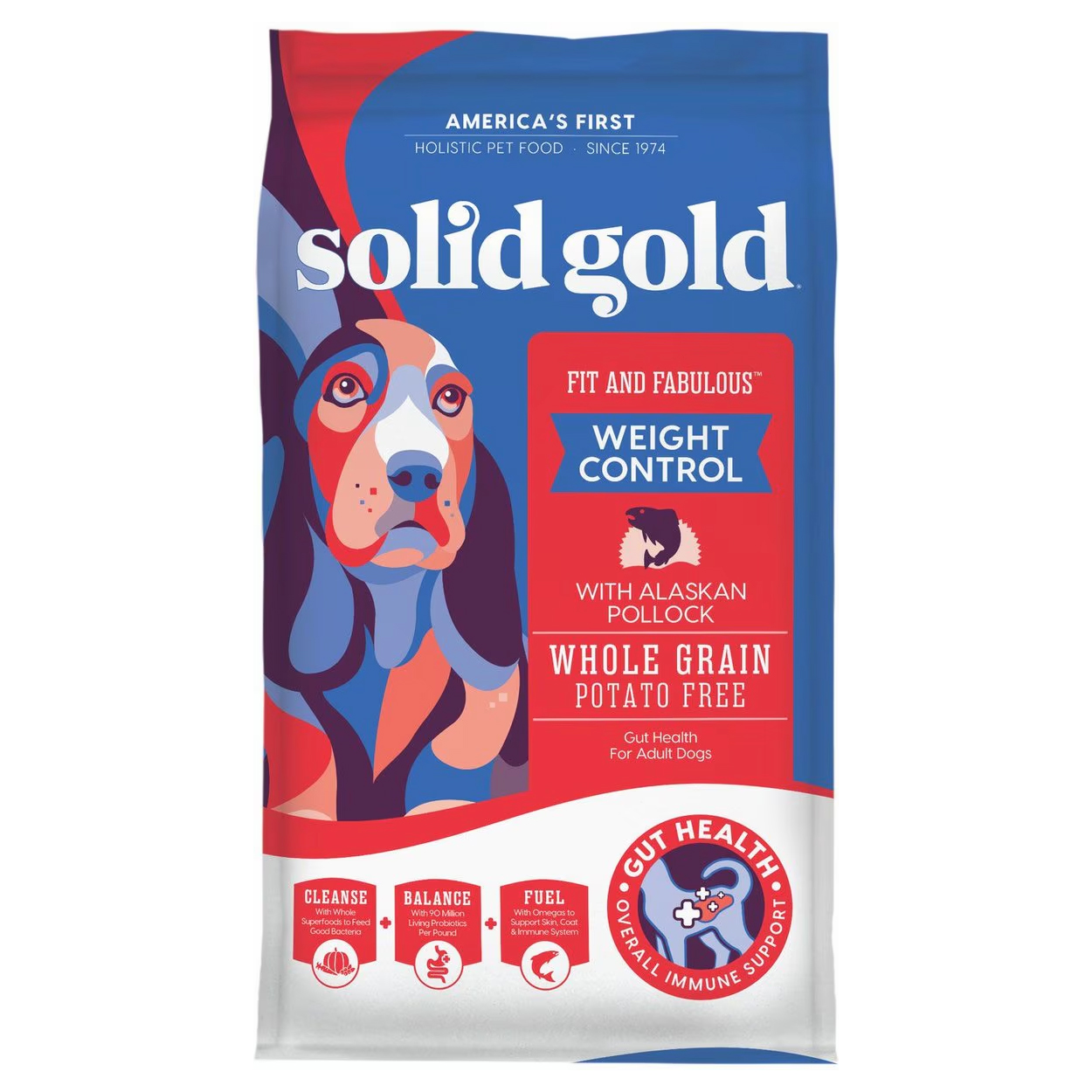 Solid Gold Low Fat/Low Calorie with Fresh Caught Alaskan Pollock