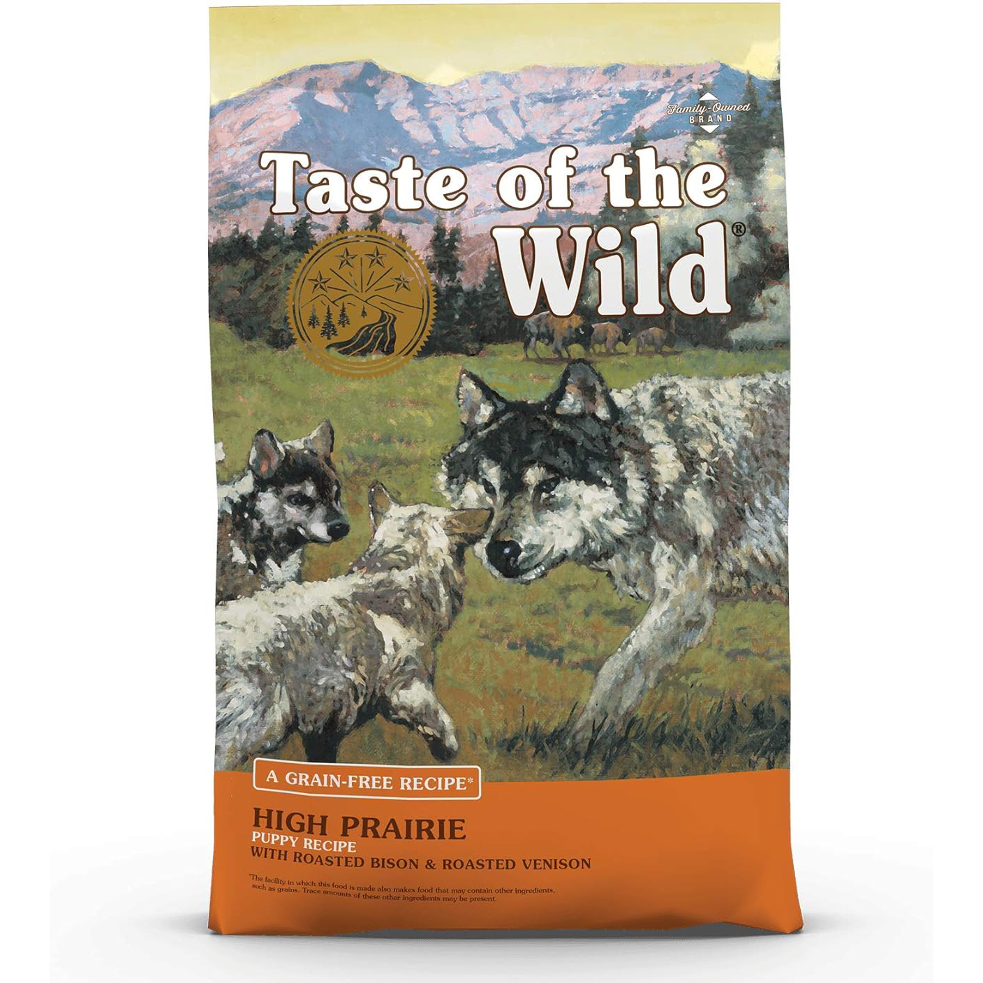 Taste of the Wild High Prairie Grain-Free Dry Dog Food with Roasted Bison and Venison for Puppies