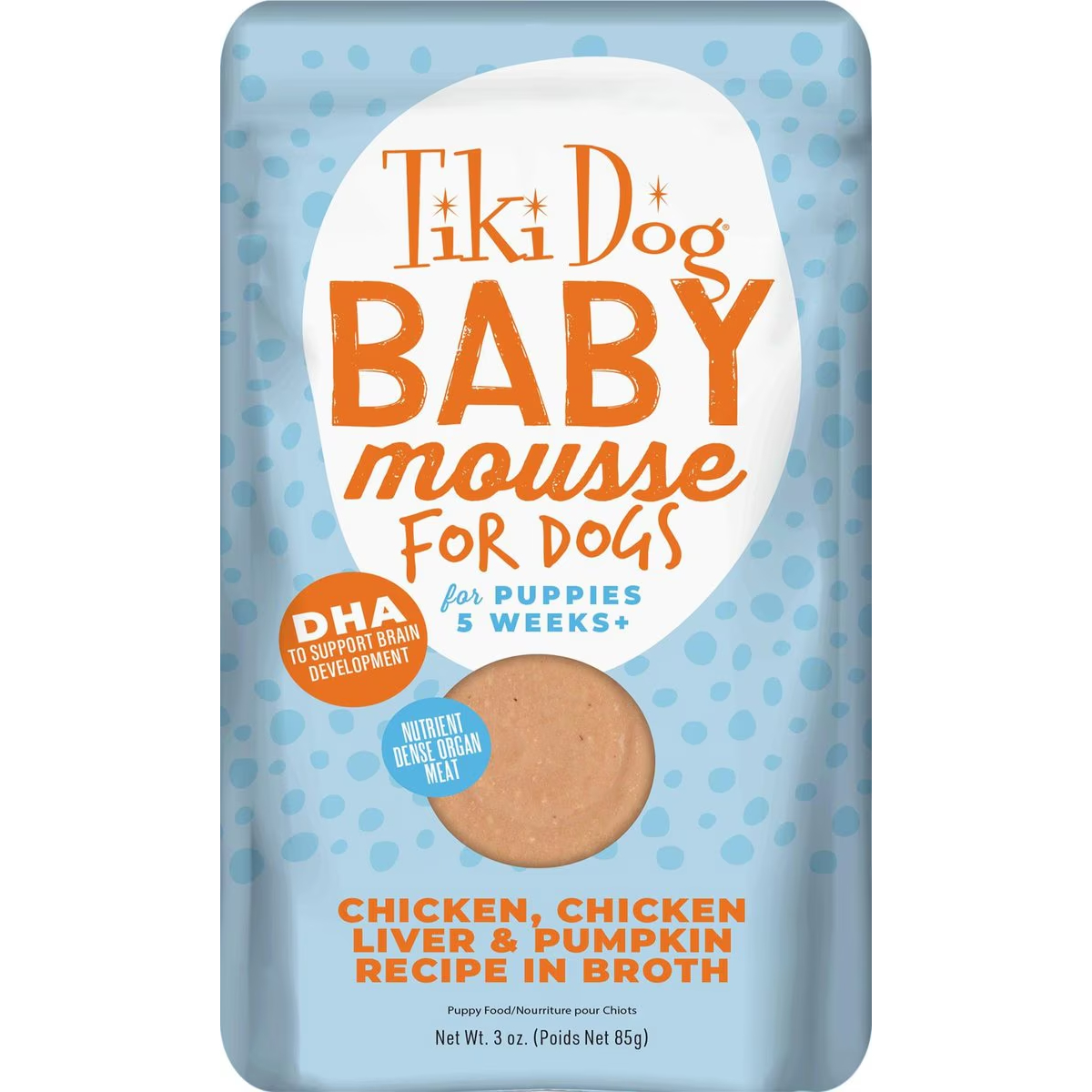 Tiki Dog Puppy Mousse Chicken Grain-Free Wet Dog Food