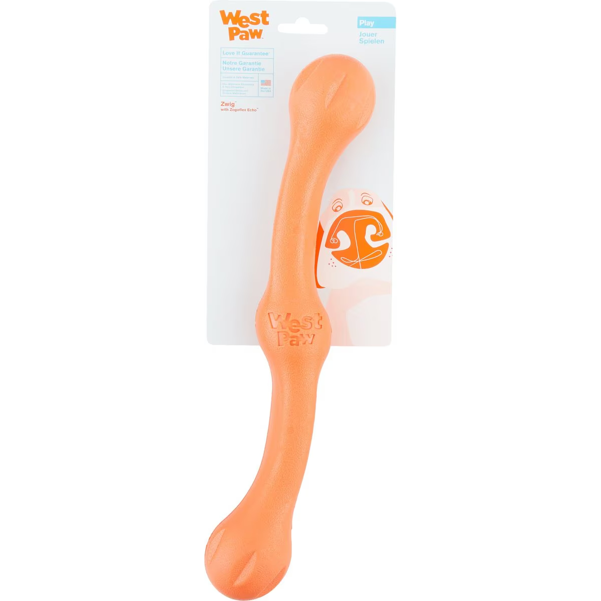 West Paw Echo Collection Zwig Dog Toy
